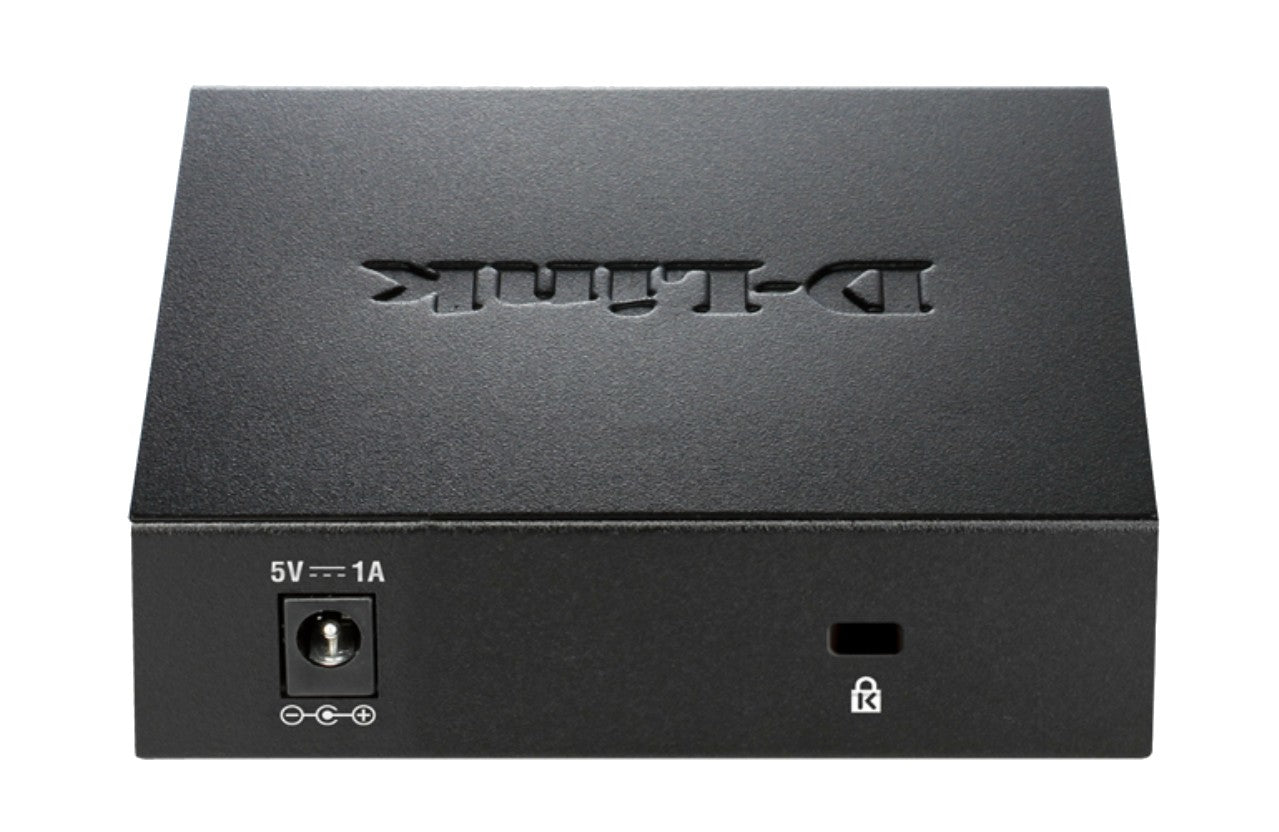 D-Link DGS-105 switch No administrado L2 Gigabit Ethernet (10/100/1000) Escritorio Negro