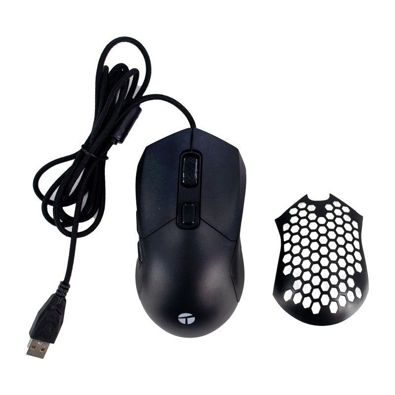 Mouse Gamer Teros Te-1232g, Dpi Hasta 7200, Rgb, 7 Botones, Óptico, Negro Descubr