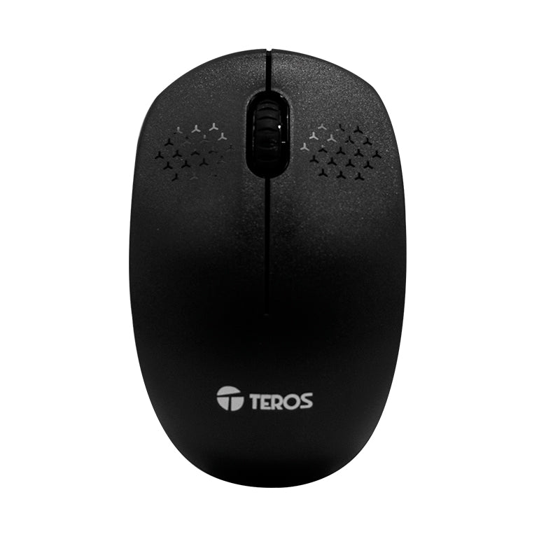 Kit Teclado Y Mouse Teros Te-4071s, Inalámbrico, 2.4 Ghz, Acabado Elegante, Negro, Es