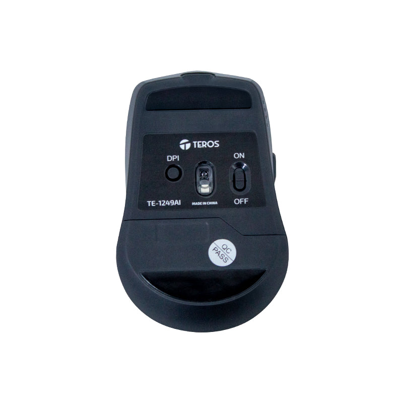 Mouse Inalámbrico Teros Te-1249ai, 2.4ghz, 8 Botones, Ia, Dpi 3200, Usb, Bt Poten