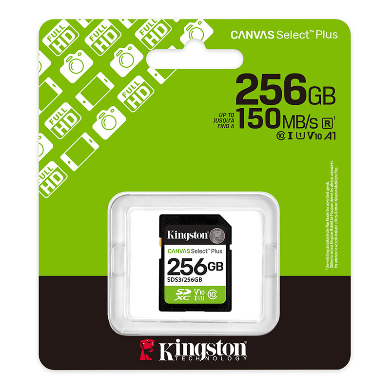 Memoria Card Sd Kingston Sd Canvas Select Plus 256gb, Categoría De Velocidad: Uhs-i/u