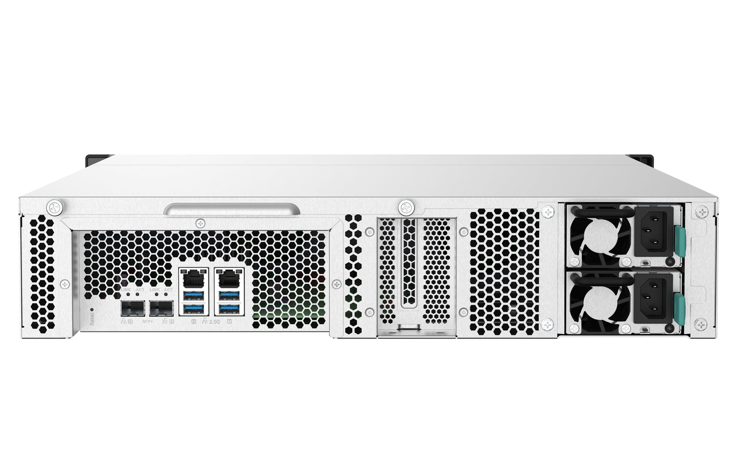 QNAP TS-832PXU-RP NAS Bastidor (2U) Annapurna Labs AL324 4 GB DDR4 0 TB QNAP Turbo System Aluminio, Negro