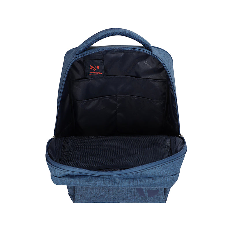 Backpack Teros City Iii Navy Te9048nv, Para Notebooks De Hasta 15.6, Color Azul