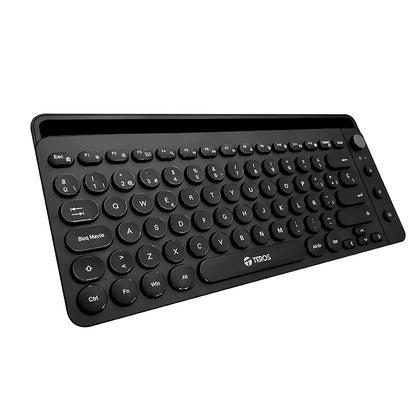 Teclado Inalámbrico Teros Te-4064n, 2.4 Ghz, Bluetooth 3.0 / 5.2, 80 Teclas, Negro[@@