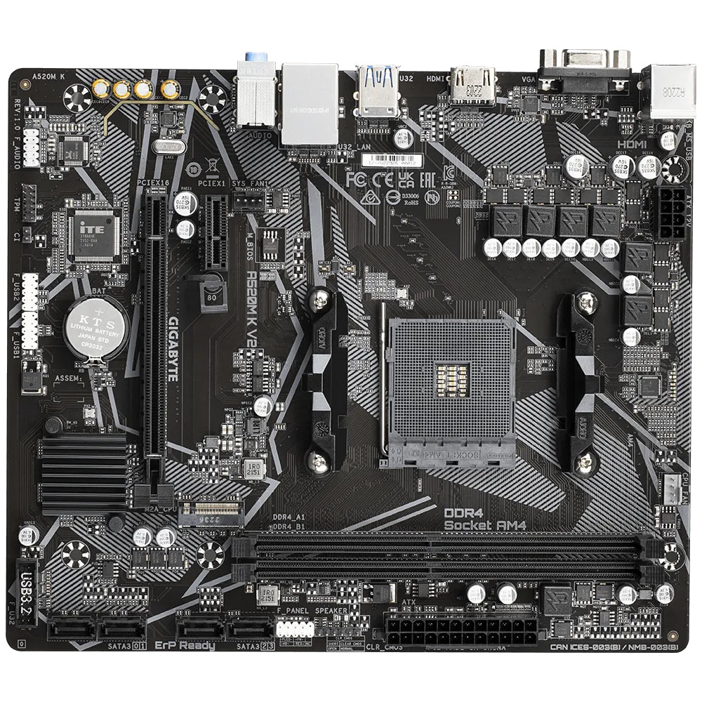 GIGABYTE Placa base A520M K V2
