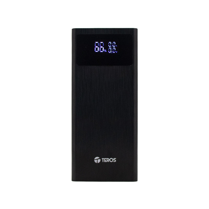 Powerbank Teros Te-7059n, 30000mah, Usb-a, Usb-c,negro Mantén Tus Dispositivos Si