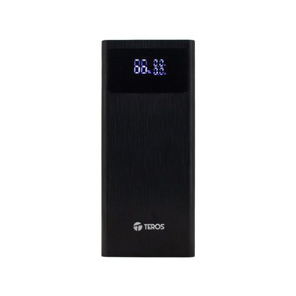 Powerbank Teros Te-7059n, 30000mah, Usb-a, Usb-c,negro Mantén Tus Dispositivos Si