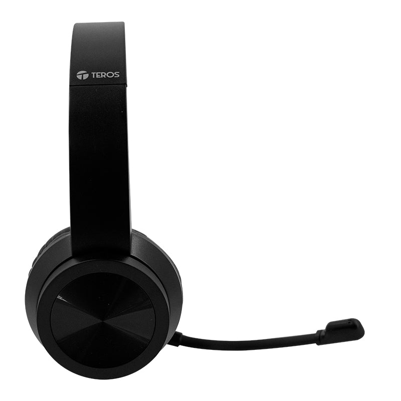 Audífono Teros Te-8037n (headset), Negro Los Auriculares Alámbricos Teros Te-8037