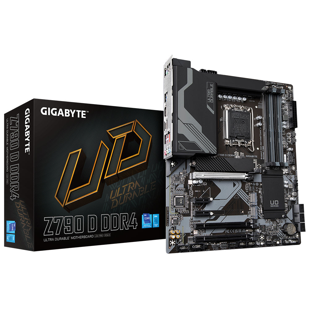 GIGABYTE Z790 D DDR4 Placa base - Compatible con procesadores Intel Core 14th Gen CPUs, 16+1+1 Phases Digital VRM, up to 5333MHz DDR4 (OC), 3xPCIe 4.0 M.2, 2.5GbE LAN, USB 3.2 Gen 2x2
