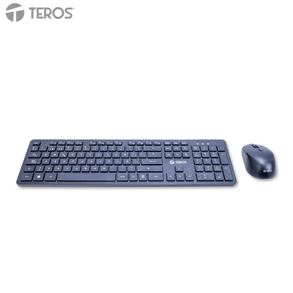 Kit Teclado + Mouse Teros Te-5013s, Negro Trabaja Con Mayor Libertad Usando El Co