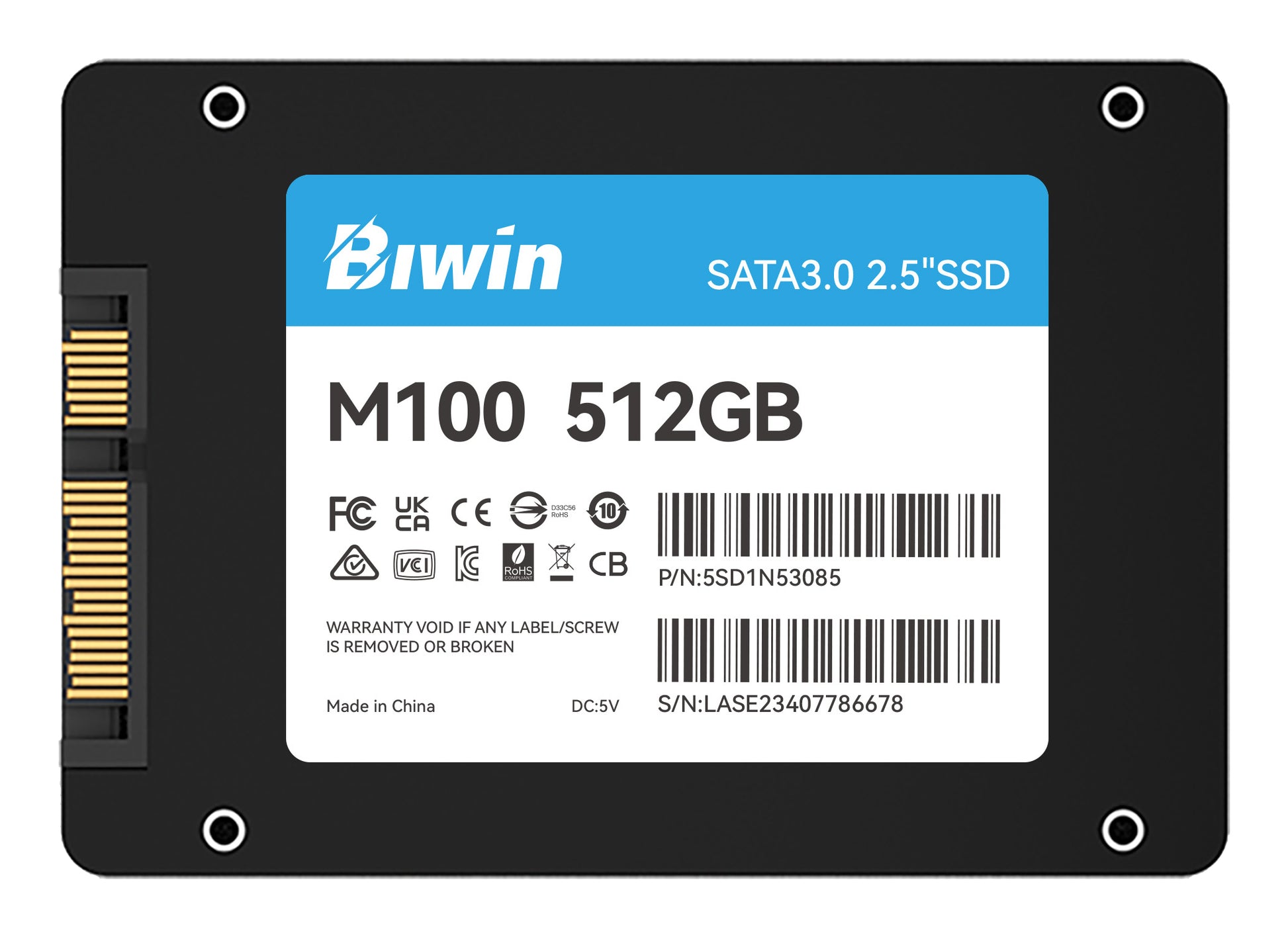 Biwin M100 512 GB 2.5" Serial ATA III