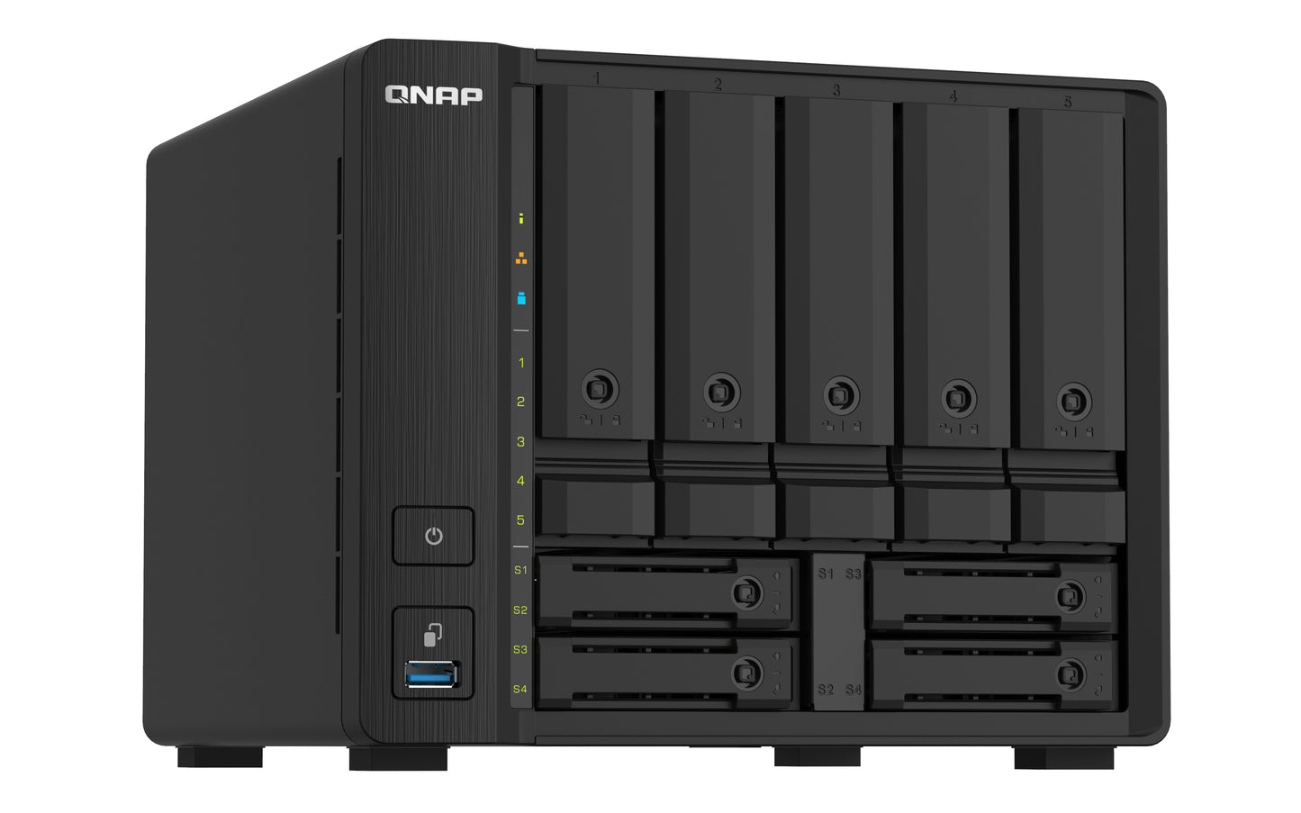 QNAP TS-932PX NAS Torre Annapurna Labs Alpine AL-324 4 GB DDR4 0 TB QNAP Turbo System Negro