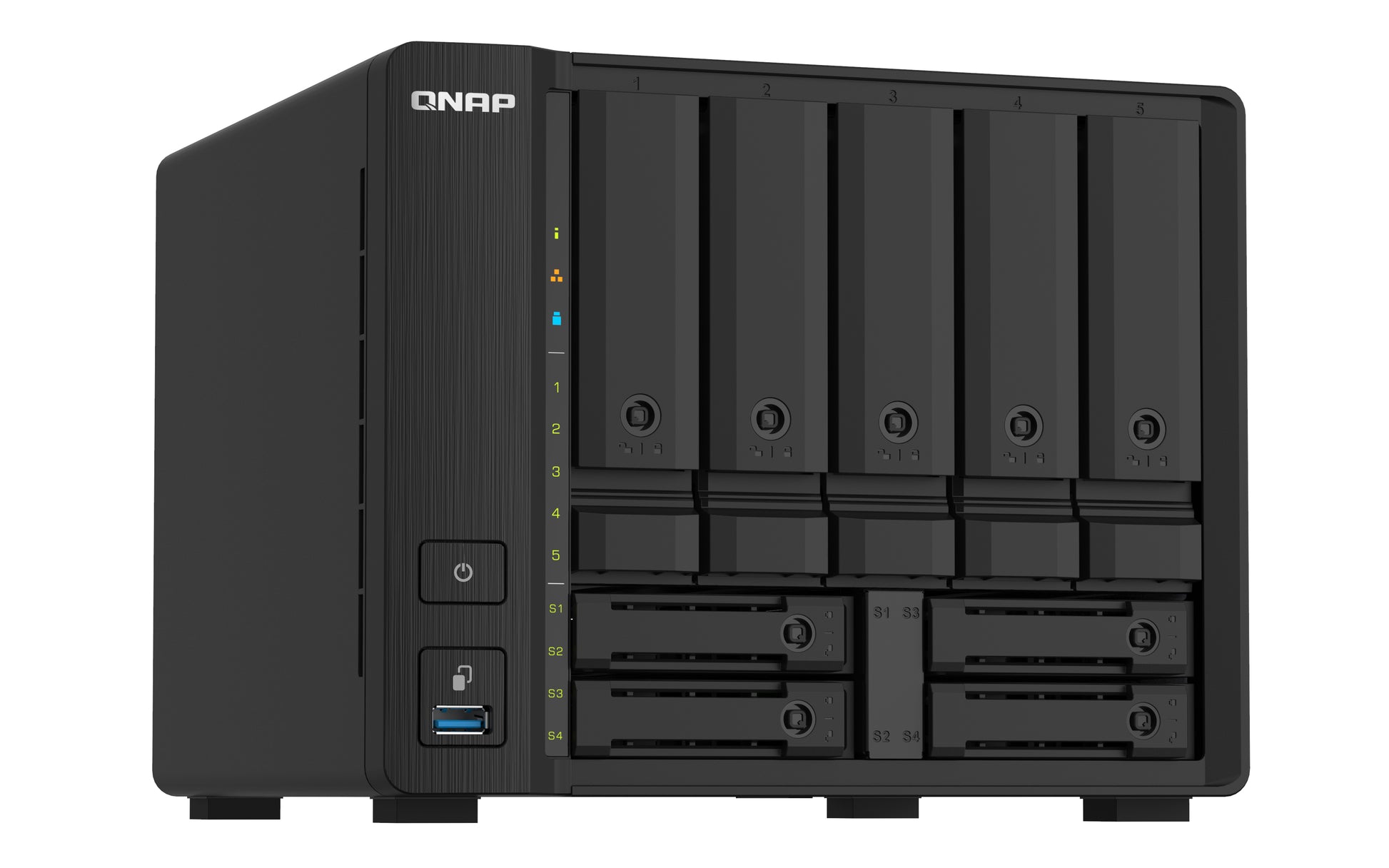 QNAP TS-932PX NAS Torre Annapurna Labs Alpine AL-324 4 GB DDR4 0 TB QNAP Turbo System Negro