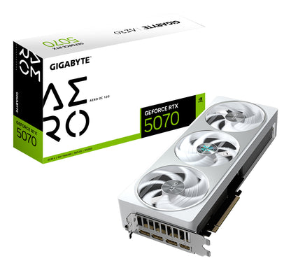 GIGABYTE GeForce RTX 5070 AERO OC 12G Tarjeta Gráfica