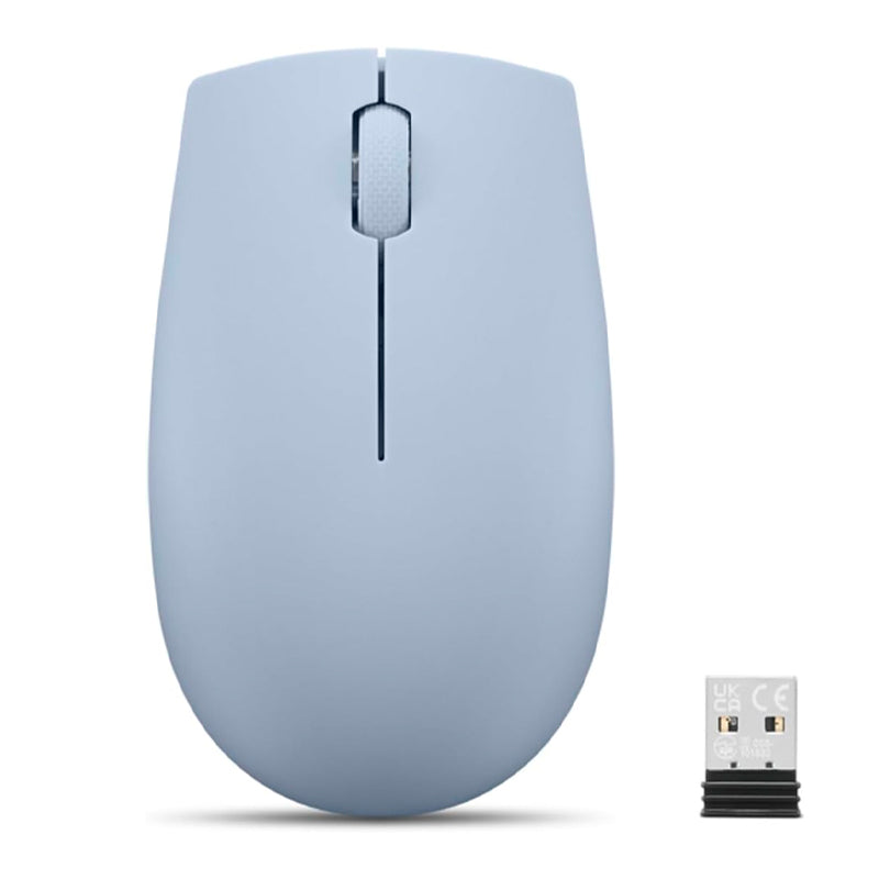 Mouse Inalambrico Compacto Lenovo 300, Color Azulescarcha. Conectividad: Receptor