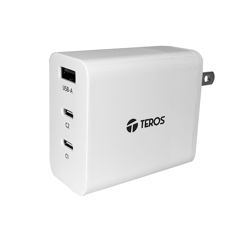 Cargador Usb-a Usb-c Teros Te-70207w, Gan, Pd 65w, Blanco Potencia Y Eficiencia E