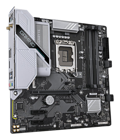 GIGABYTE B760M GAMING PLUS WIFI DDR4 Placa base - Compatible con procesadores Intel Core de 14ª generación, VRM de 4+1+1 fases, hasta 5333 MHz DDR4 (OC), 2xPCIe 4.0 M.2, Wi-Fi 6, LAN 1 GbE, USB 3.2 Gen 1