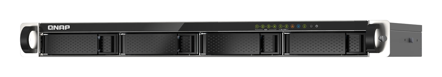 QNAP TS-435XeU NAS Bastidor (1U) Marvell CN9131 4 GB DDR4 0 TB QNAP QTS Negro, Gris