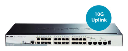 D-Link DGS-1510-28P switch Gestionado L3 Gigabit Ethernet (10/100/1000) Energía sobre Ethernet (PoE) Negro
