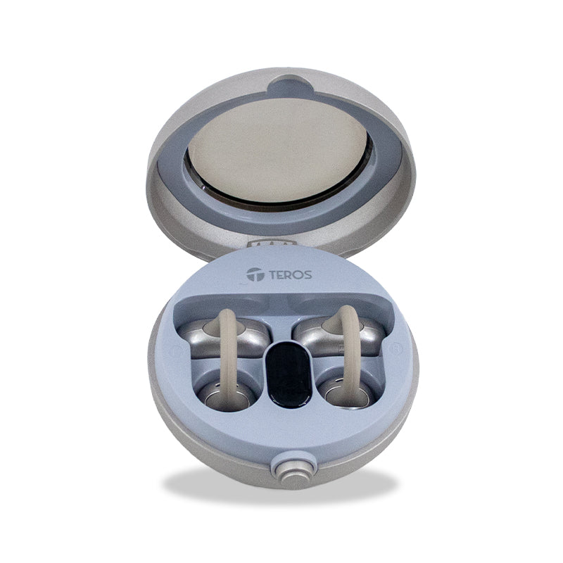 Audífonos Inalámbricos Teros Te80712ne, Bluetooth, Carga Tipo C, Natural Titanium[@@@