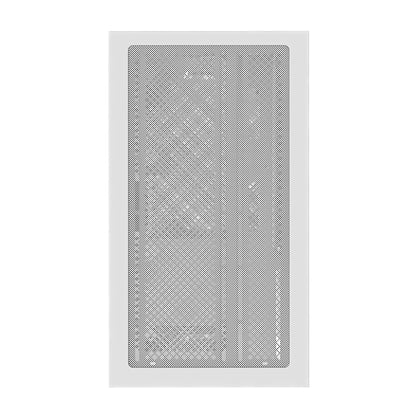 GIGABYTE C201 PANORAMIC ICE Caja para PC – Torre media, m-ATX, compatible con radiador de 360 mm, 3 ventiladores preinstalados, USB 3.0, compatible con RGB Fusion