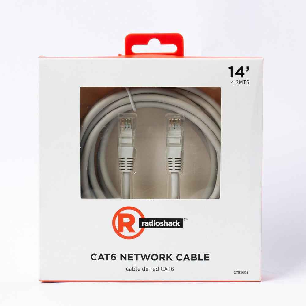 Cable De Red Ethernet Radioshack Cat6 (4.3m) - Conexión Gigabit