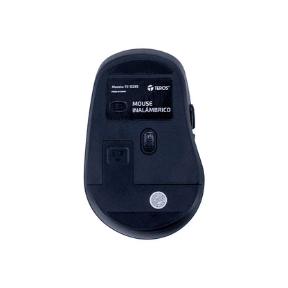 Mouse Inalámbrico Teros Te-1228s, 6 Botones, 2.4ghz, Usb, Color Negro Descubre El