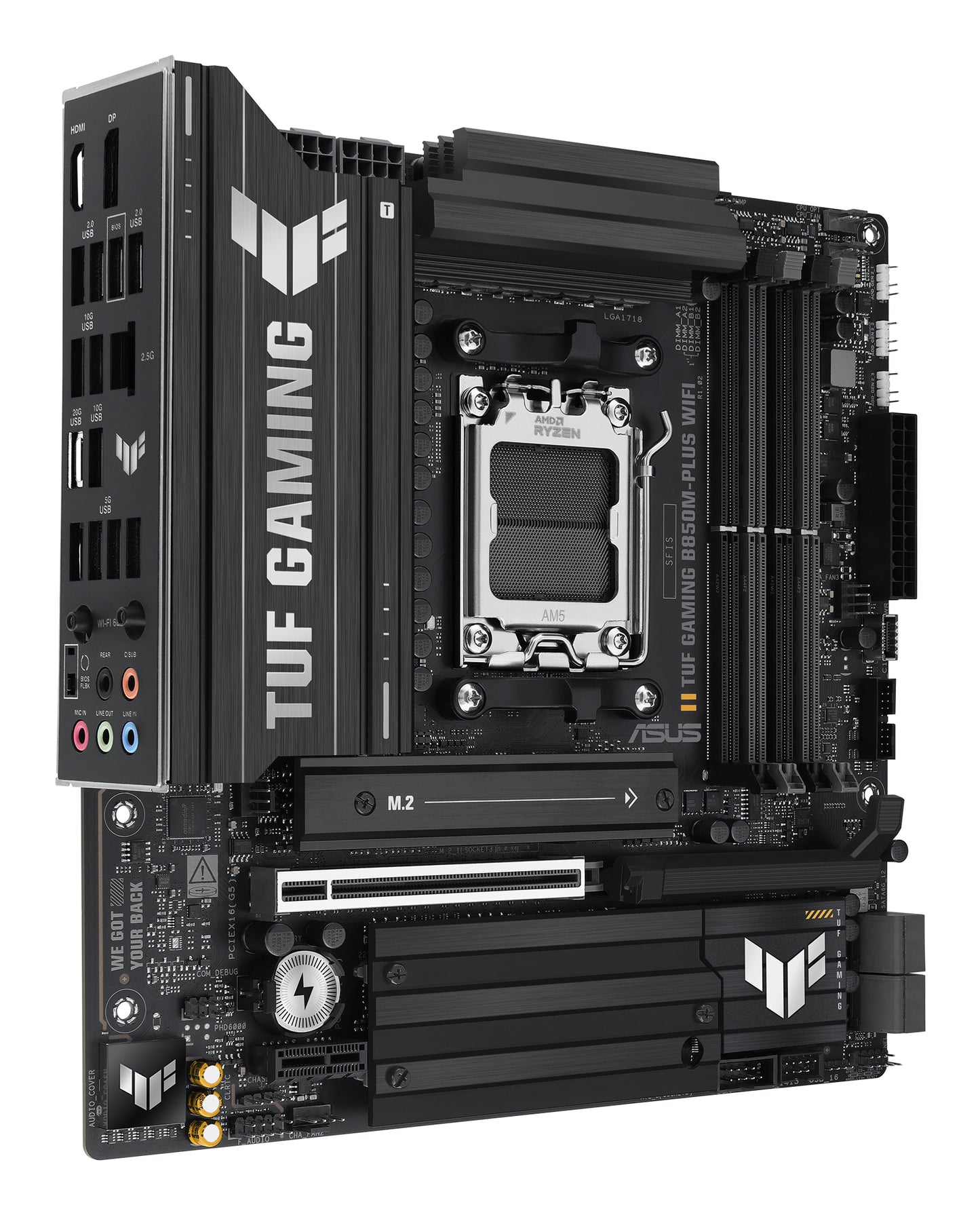ASUS TUF GAMING B850M-PLUS WIFI AMD B850 Zócalo AM5 micro ATX