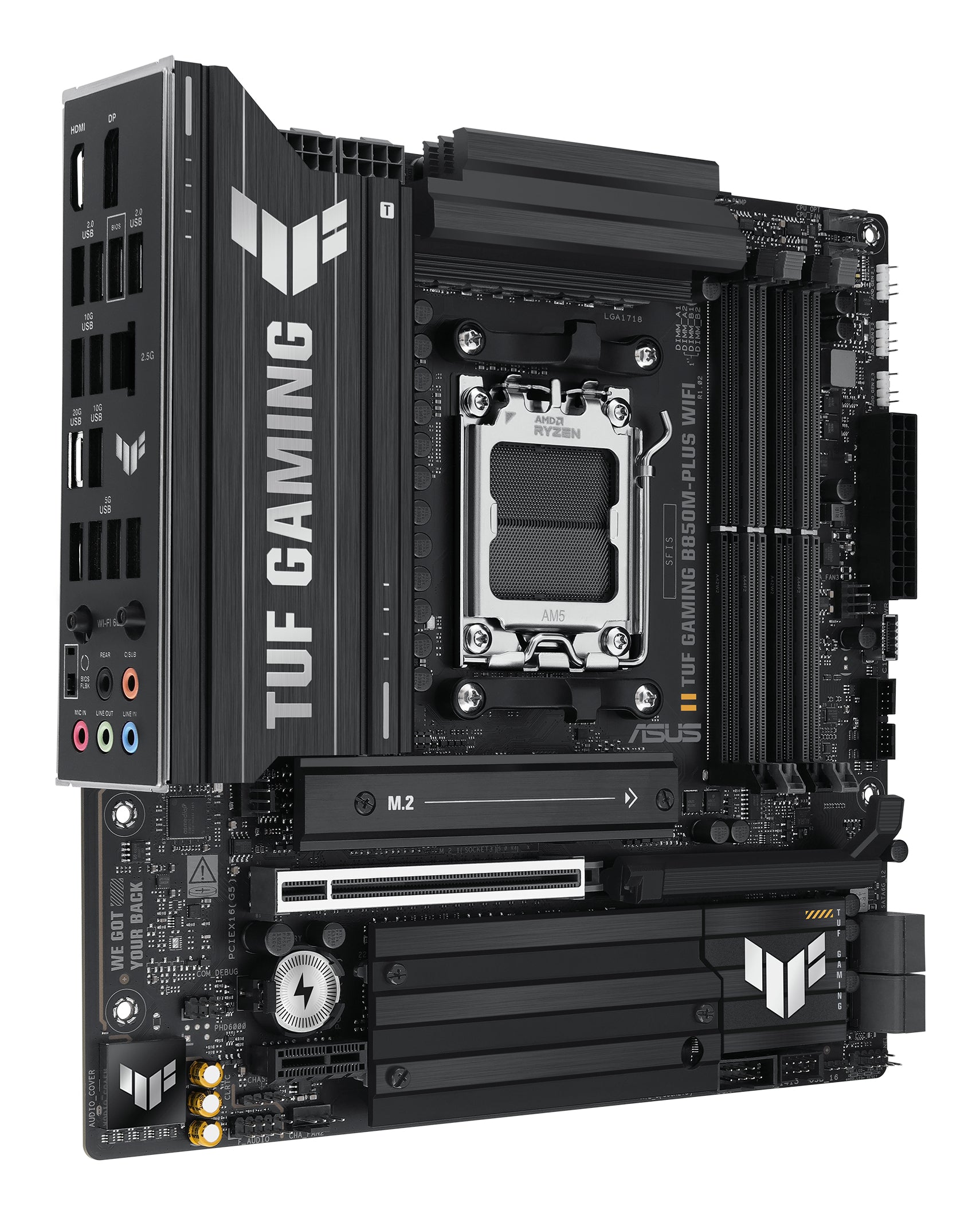 ASUS TUF GAMING B850M-PLUS WIFI AMD B850 Zócalo AM5 micro ATX