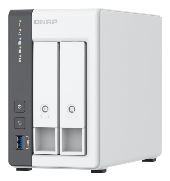 QNAP TS-216G-US servidor de almacenamiento NAS Torre Cortex-A Cortex-A55 4 GB 0 TB Blanco