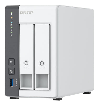 QNAP TS-216G-US servidor de almacenamiento NAS Torre Cortex-A Cortex-A55 4 GB 0 TB Blanco