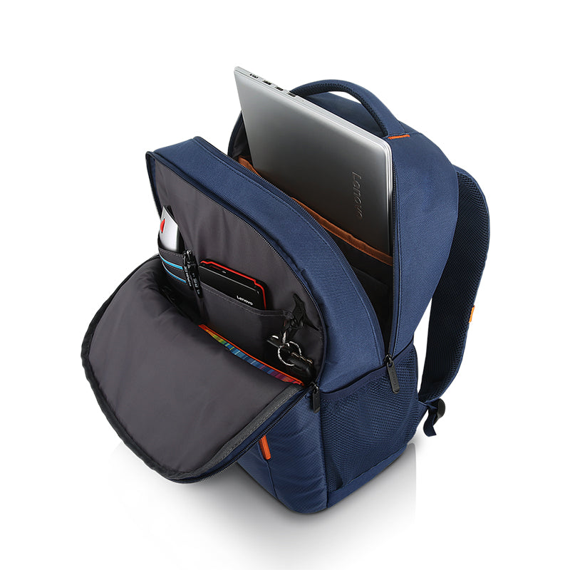 Mochila Lenovo B515 Para Laptop De Hasta 15.6, Color Azul Fabricada Con Material