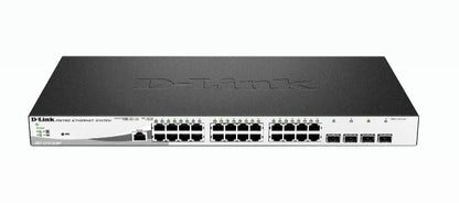 D-Link DGS-1210-28MP switch Gestionado L2 Gigabit Ethernet (10/100/1000) Energía sobre Ethernet (PoE) 1U Negro, Gris