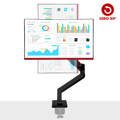 Brazo Monitor Teros (22"-35") Pistón de Gas
