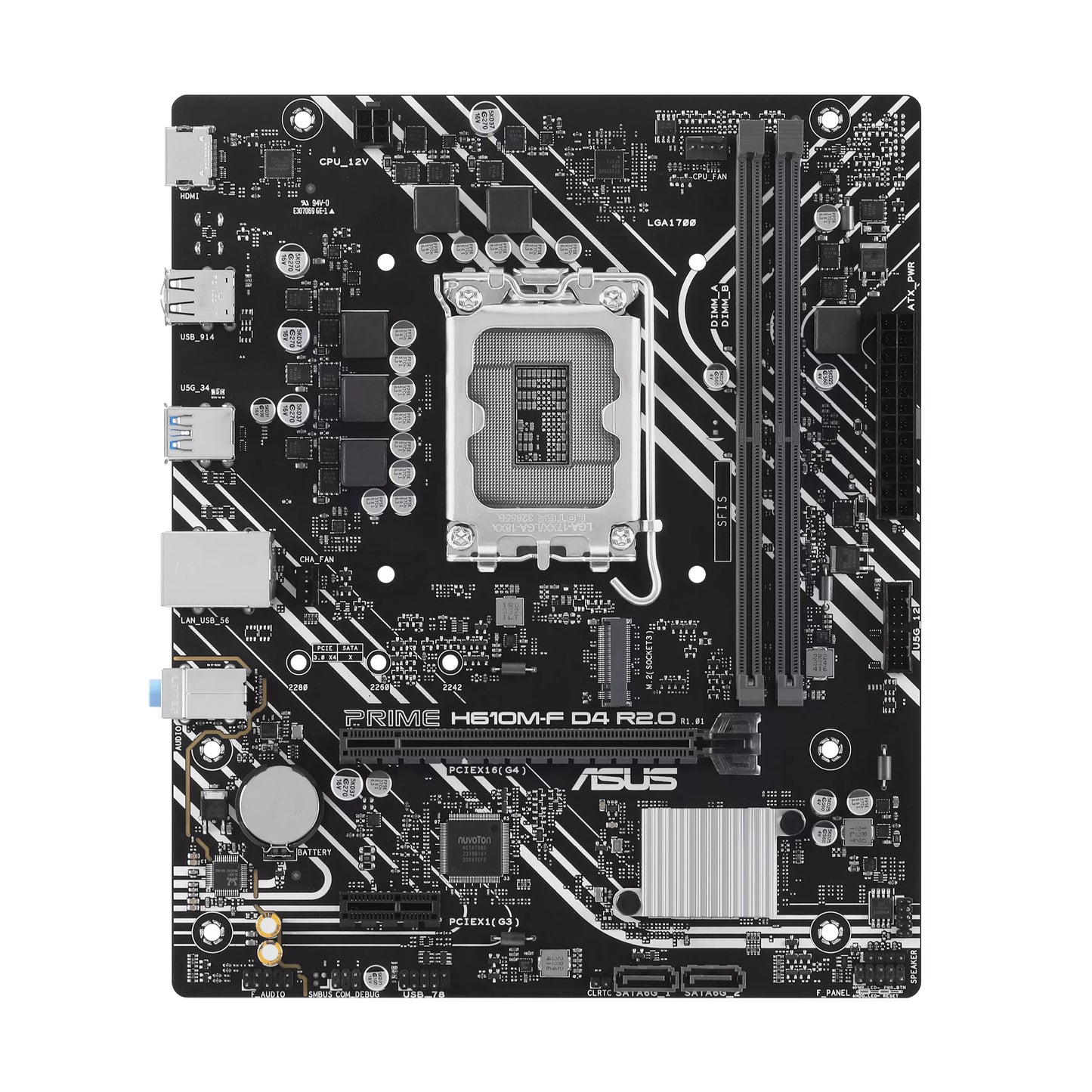 ASUS PRIME H610M-F D4 R2.0 Intel H610 LGA 1700 micro ATX