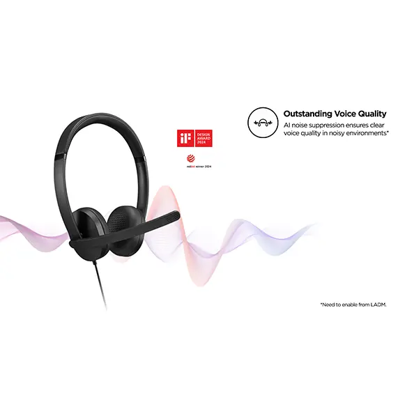 Auriculares Stereo Con Micrófono Lenovo Gen 2, Interfaz Usb-a Los Auriculares Est