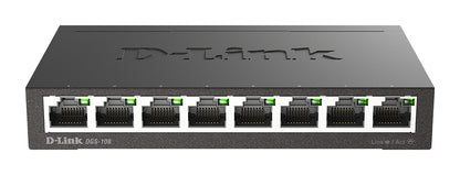 D-Link DGS-108 switch No administrado L2 Gigabit Ethernet (10/100/1000) Escritorio Negro