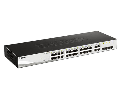 D-Link DGS-1210-28 switch Gestionado L2 Gigabit Ethernet (10/100/1000) 1U Negro