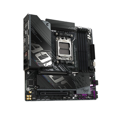 GIGABYTE X870M AORUS ELITE WIFI7 Placa Base – Compatible con procesadores AMD Ryzen 9000, VRM digital de 14+2+2 fases, hasta 8200 MHz DDR5 (OC), 1 x PCIe 5.0 + 1 x PCIe 4.0, Wi-Fi 7, LAN 2.5 GbE, USB 4