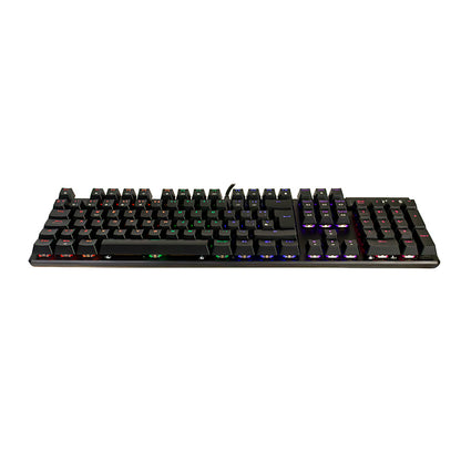 Teclado Mecánico Te-4068g, Retroiluminación Rainbow, Usb 2.0, Español, Color Negro[@@