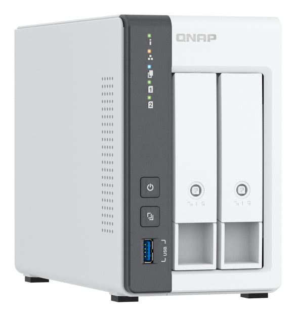 QNAP TS-216G-US servidor de almacenamiento NAS Torre Cortex-A Cortex-A55 4 GB 0 TB Blanco