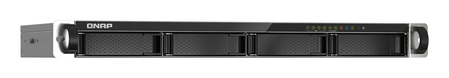 QNAP TS-435XeU NAS Bastidor (1U) Marvell CN9131 4 GB DDR4 0 TB QNAP QTS Negro, Gris
