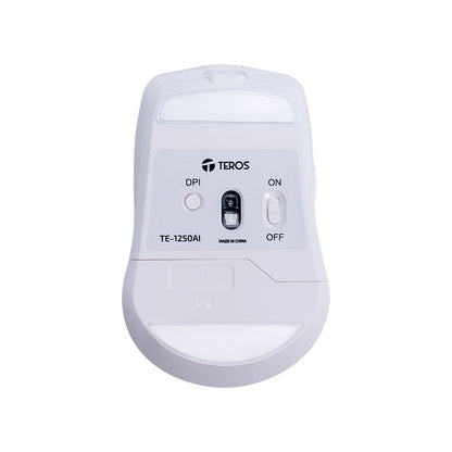Mouse Inalámbrico Teros Te-1250ai , 2.4ghz, 8 Botones, Ia, Dpi 3200, Usb, Bt Desc