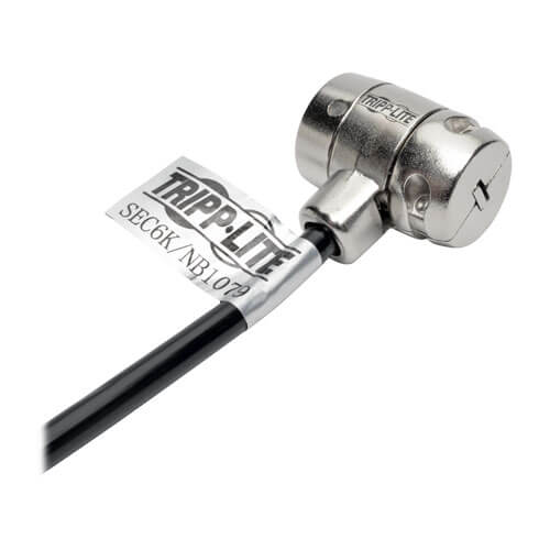 Cable De Seguridad Con Llave Para Laptop Tripp-lite Sec6k, 1.83 M, Negro. Cable A