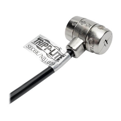 Cable De Seguridad Con Llave Para Laptop Tripp-lite Sec6k, 1.83 M, Negro. Cable A