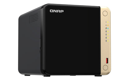 QNAP TS-464 NAS Torre Intel® Celeron® N5095 8 GB 0 TB QNAP QTS Negro, Bronce
