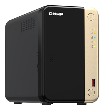 QNAP TS-264 NAS Torre Intel® Celeron® N5095 8 GB 0 TB QNAP Turbo System Negro, Oro