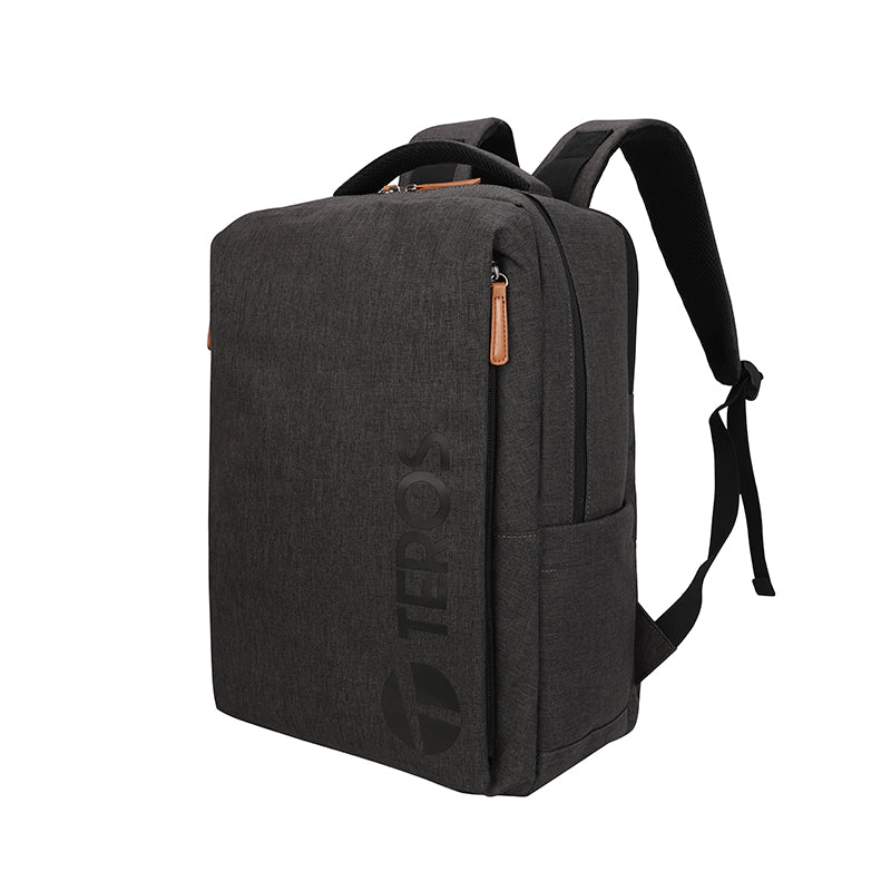 Backpack Teros City Iii Te-9045gr, Para Notebooksde Hasta 15.6 - Color Gris Mant