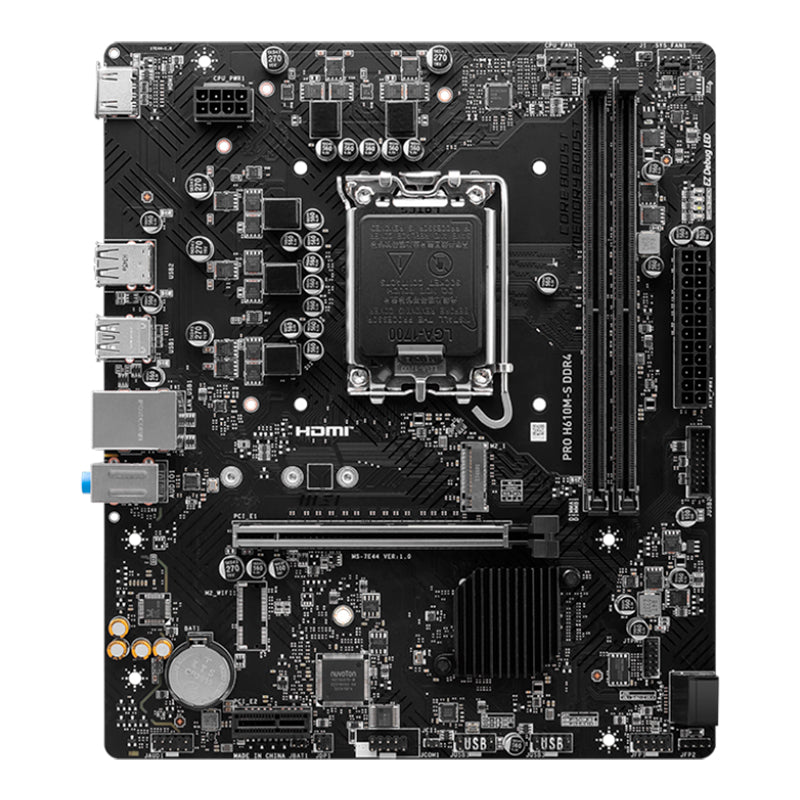 Motherboard Msi Pro H610m-s Ddr4, Chipset Intel H610, Lga1700, Matx Soporta Proce