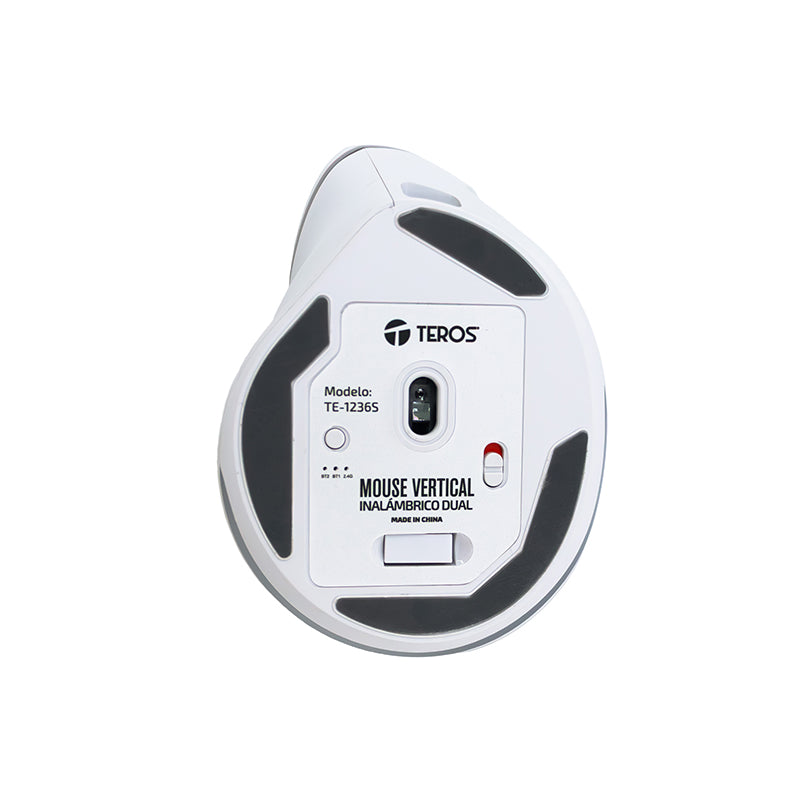 Mouse Inalámbrico Teros Te-1236s, Rgb, Blanco, 6 Botones Con Rueda Descubre El Mo